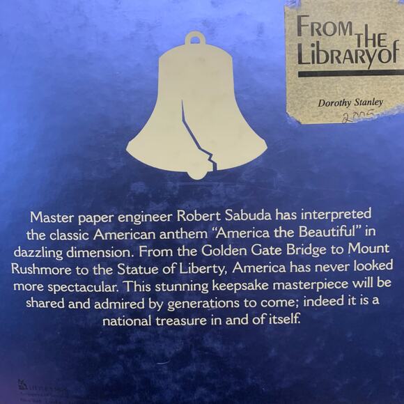 2005 America the Beautiful: A Pop-up Book Hardcover By Robert Sabuda - Picture 9 of 12
